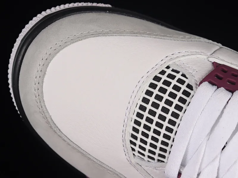 All categories Air Jordan Jordan series basketball shoes Air Jordan 4 pure original version Air Jordan 4 Retro PSG AJ4 Joe 4 Paris full first layer white and purple Paris Saint-Germain famous CZ5624-100